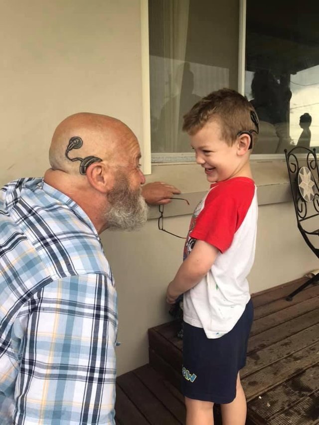 wholesome meme grandpa cochlear implant