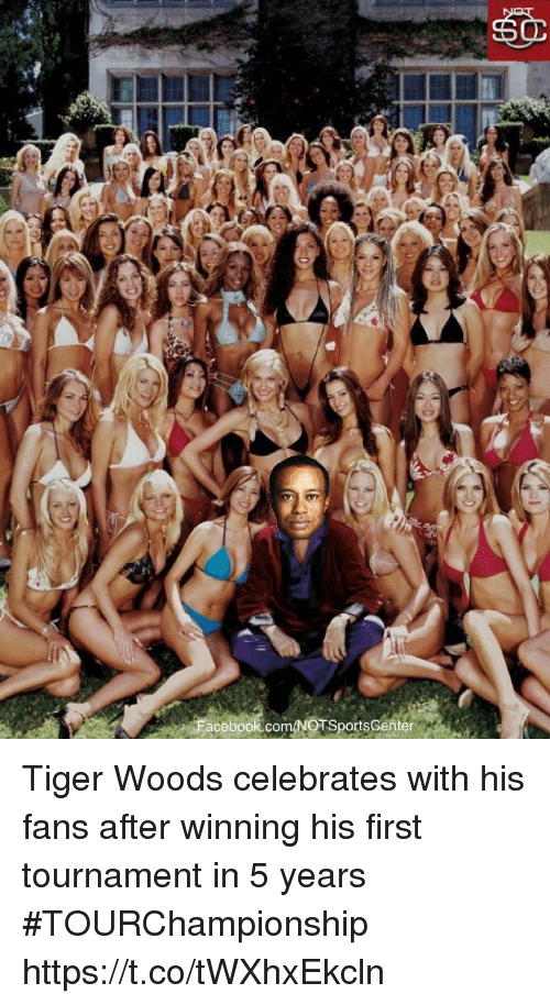 Tiger Woods meme where he is surrounded by girls in bikinis - masters memes.