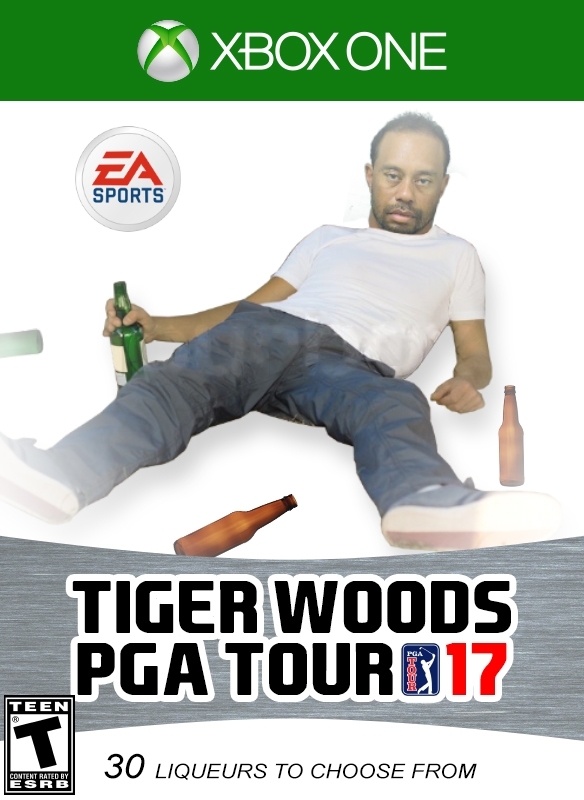 Tiger Woods PGA Touf 17 golf meme.