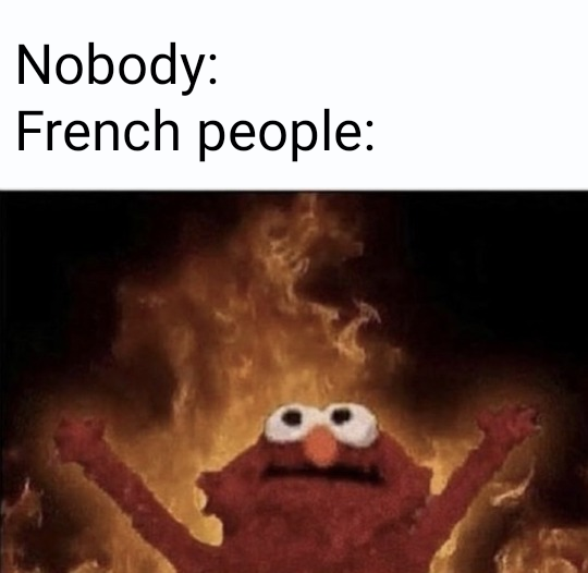 Elmo on Fire meme about the Cathedral at Notre Dame burning down.