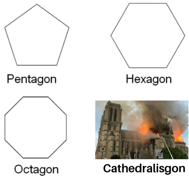 Pentagon, hexagon, octagon, Cathedralisgon meme