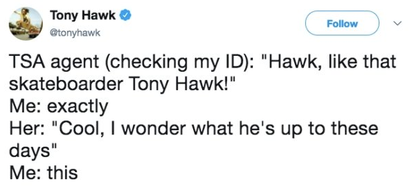 Tony Hawk's Twitter is Full of Existential Crisis and It's Pure Gold