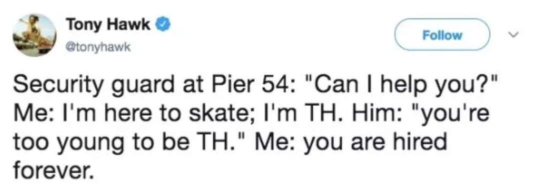 Tony Hawk's Twitter is Full of Existential Crisis and It's Pure Gold