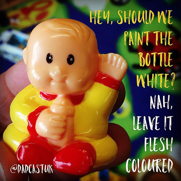 toy design fails - Hey, Should We Paint The Bottle White? Nah, Leave It Flesh Coloured