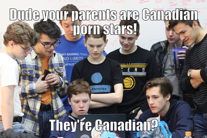 his parents are Canadian!