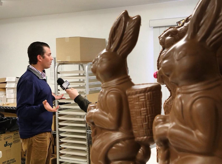Reporter: "Steve, why are you making chocolate bunny soldiers?"

Steve: " Everyone has a hobby Don. Everyone has a hobby...now if you'll excuse me...I have a world to conquer."