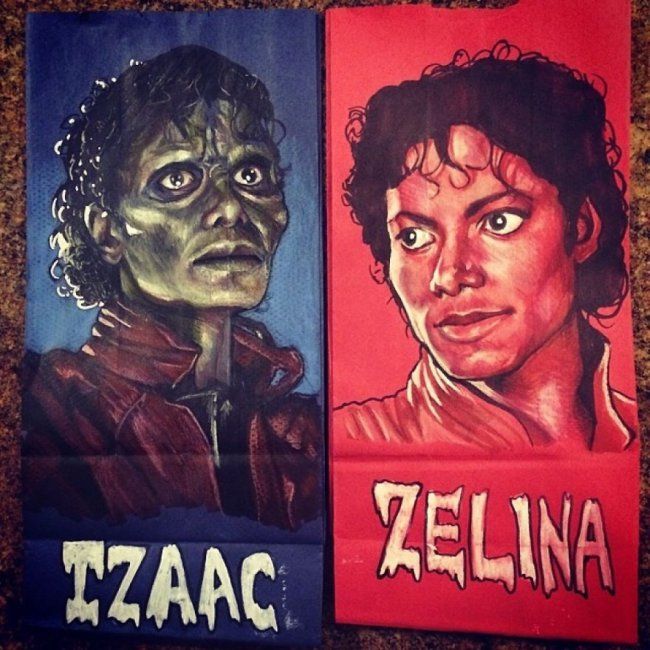 Father and AMAZING Artist, Draws on His Children's Sac Lunch Bags