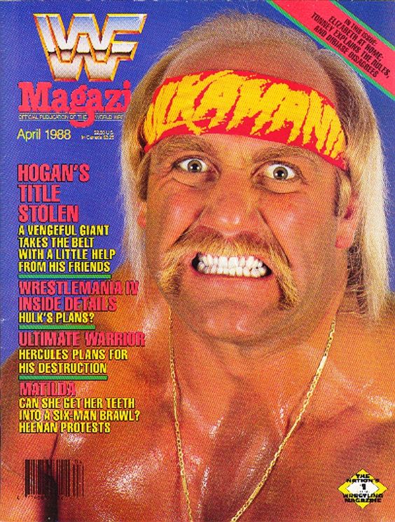 nostalgia of Hulk Hogan on the cover of WF magazine