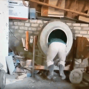 seconds before disaster funny cement gif