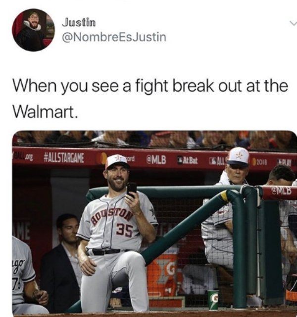 team sport - Justin When you see a fight break out at the Walmart. Bu sorg At Bat Walls 2018 Play Lousto