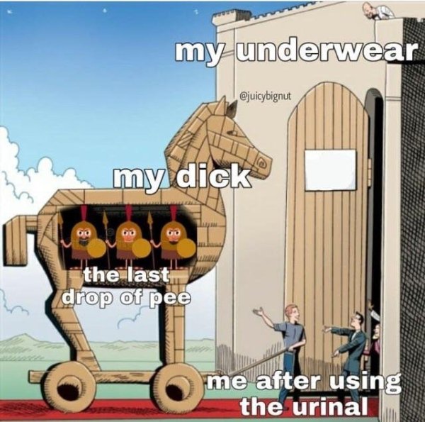 funny ark survival evolved ark memes - my underwear my dick the last drop of pee me after using the urinal