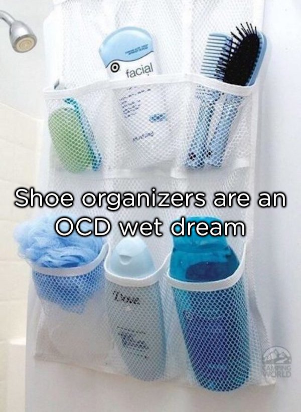 Bathroom - Me facial Shoe organizers are an Ocd wet dream