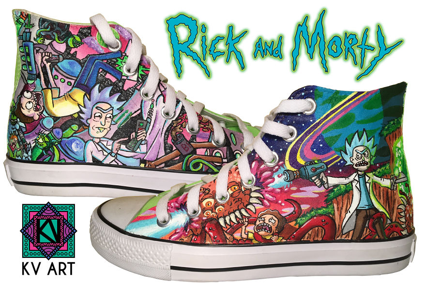 converse rick and morty shoes - 1. Rick me Money Bant Oooo, S Vavavava Oooooooo Kv Art