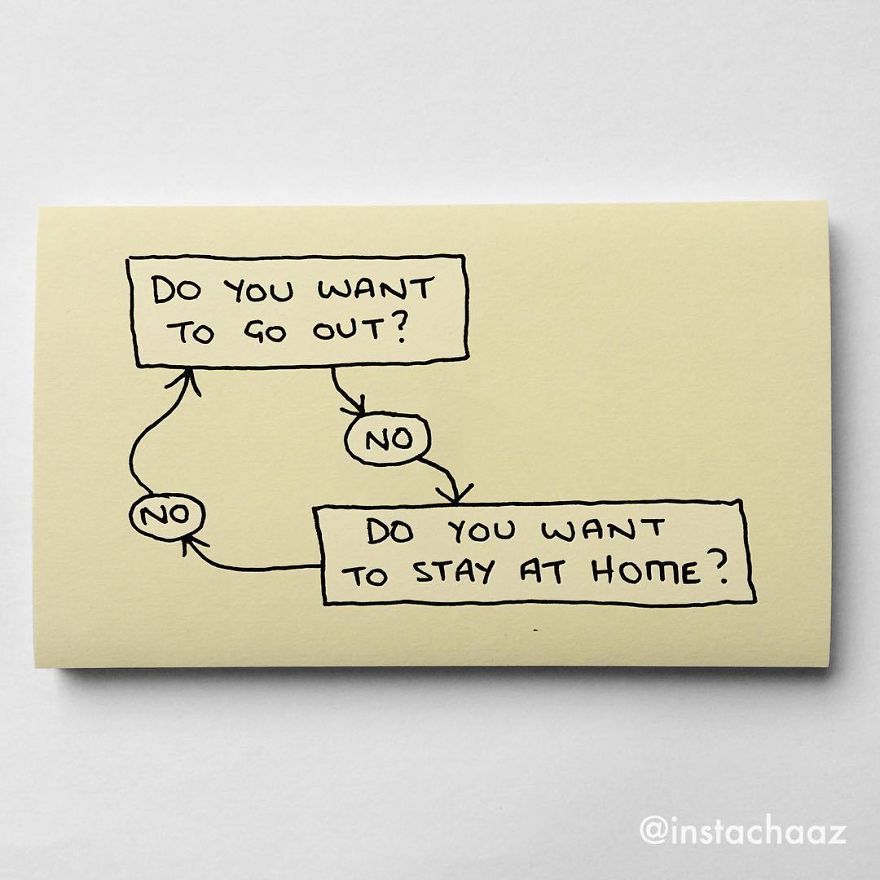 funny sticky notes - Do You Want To Go Out? No No Do You Want To Stay At Home?