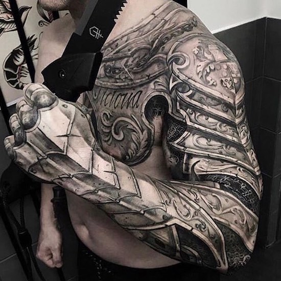 random pic armour tattoo -