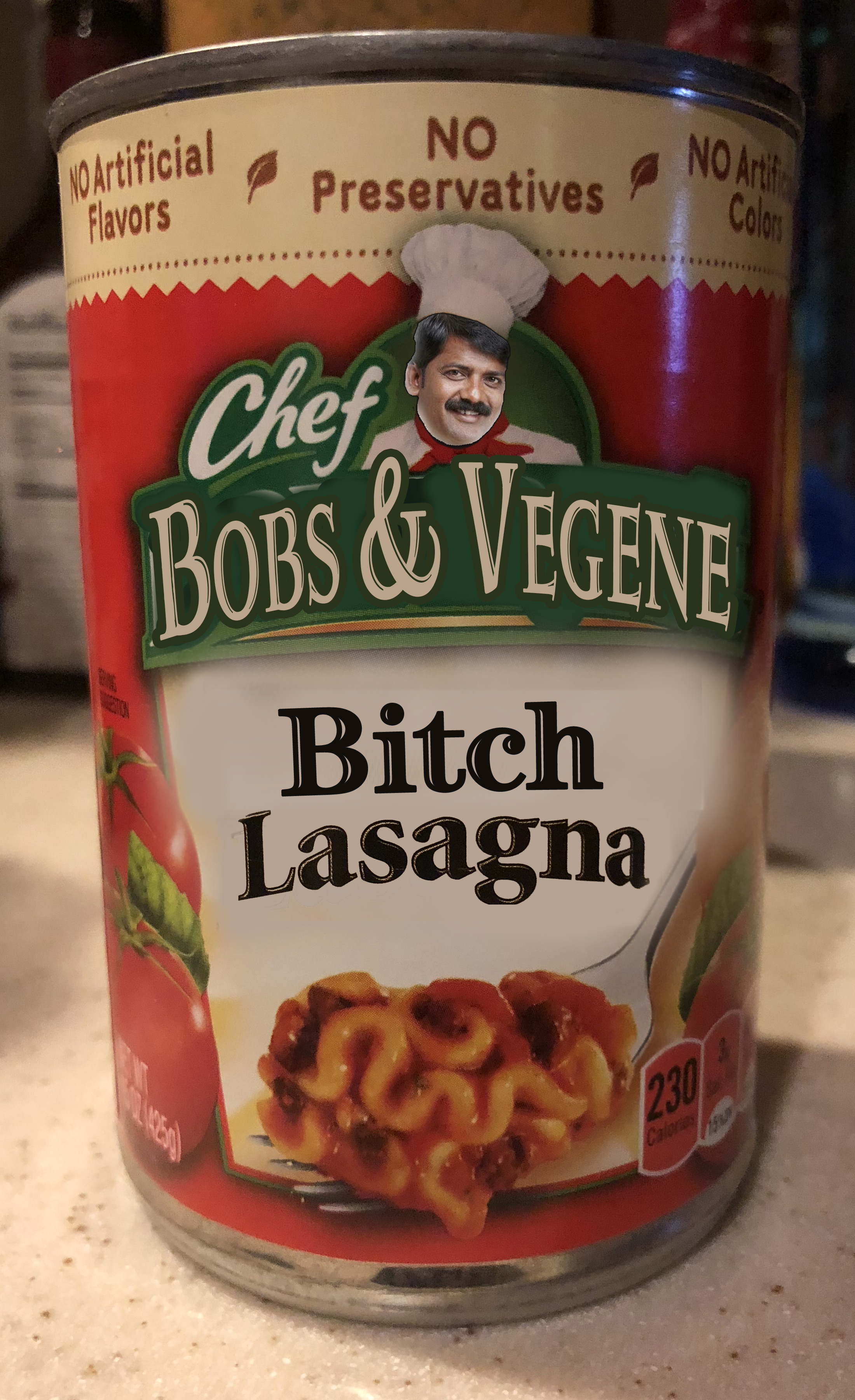 Paying homage to the bitch lasagna