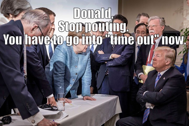 Little Donald can't play nice.