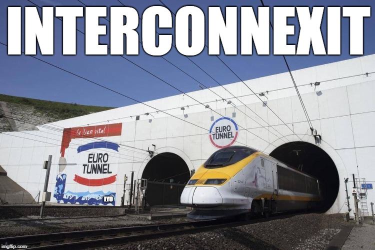 memes - channel tunnel opens - Interconnexit le lien vital Euro Tunnel Euro Tunnel Dirty imgflip.com