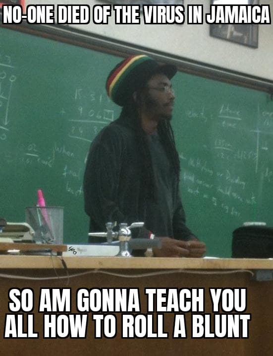 rasta science teacher - NoOne Died Of The Virus In Jamaica So Am Gonna Teach You All How To Roll A Blunt
