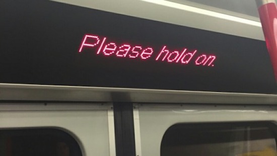 please hold - Please hold on.