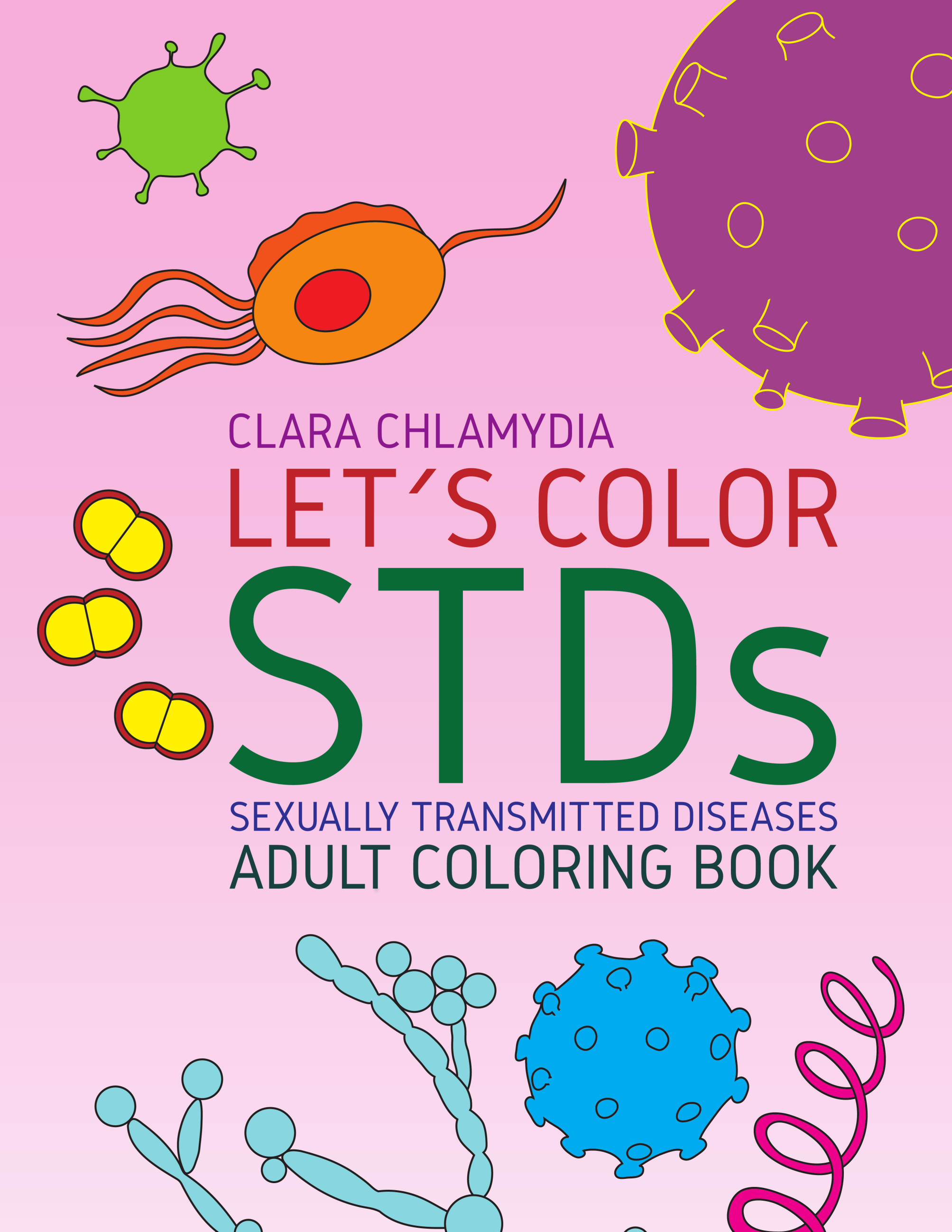 According to recent studies sexually transmitted diseases are continually increasing due to the social media. For this reason Clara Chlamydia has created a coloring book in which you can color the most famous and most common STDs.