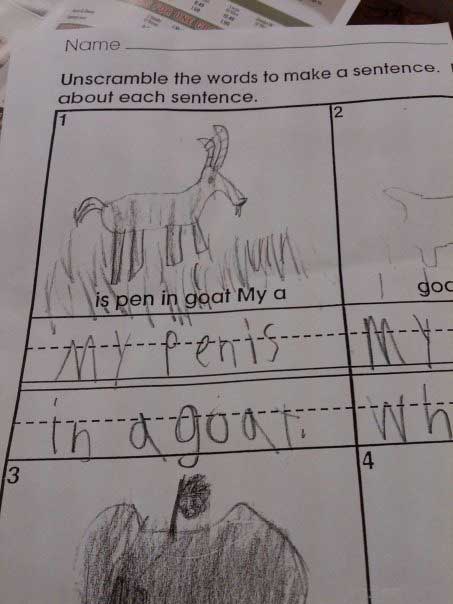 12 Awesomely Incorrect Test Answers from Kids