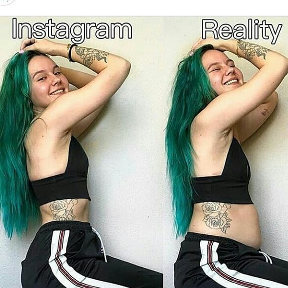 instagram vs reality fitness - Instagram Reality