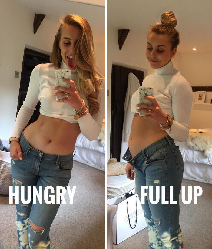 instagram vs reality fat - Hungry Full Up