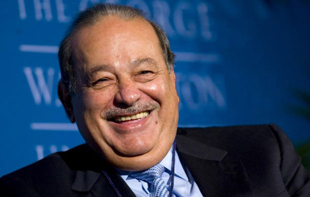 7. At number 7 in the list is Mexico's Carlos Slim Helu and family with a net worth of $68.7 billion. The 78-year-old is the Honorary Chairman of America Movil which is Latin America's biggest mobile telecom firm. Telmex, Mexico's only phone company, is also part of his company. He also owns stakes in Mexican construction, consumer goods, mining and real estate companies and 17 per cent of The New York Times. He has six children