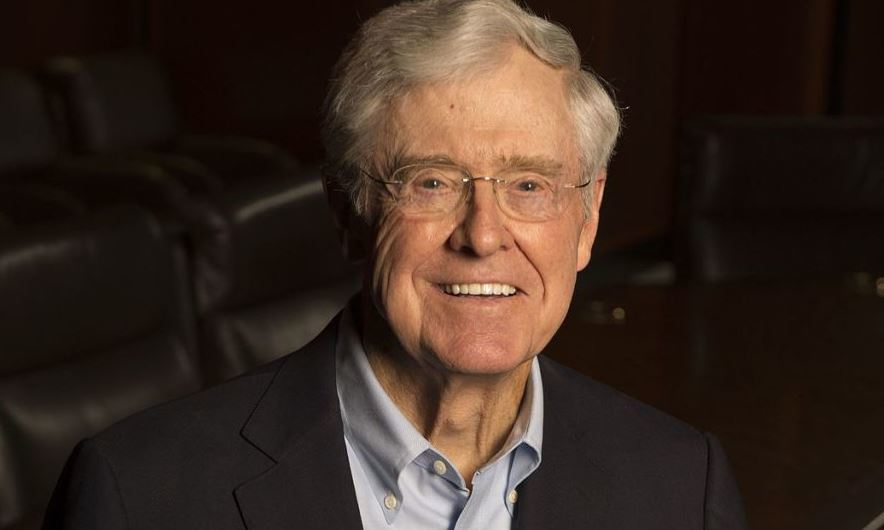 8. Charles Koch, CEO of Koch Industries, which is America's second largest private company since 1967. His net worth is $60.8 billion. An advocate of criminal justice reform, Charles' Koch Industries doesn't ask for a criminal history on initial job applications. The 82-year-old comes from Kansas and has two children. He is at number 8 in the Forbes Top 10 list of Billionaires.