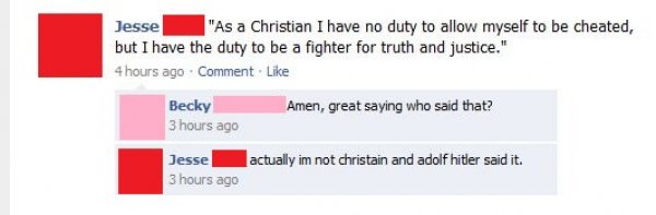 funny burns social media - Jesse "As a Christian I have no duty to allow myself to be cheated, but I have the duty to be a fighter for truth and justice." 4 hours ago Comment. Amen, great saying who said that? Becky 3 hours ago actually im not christain a