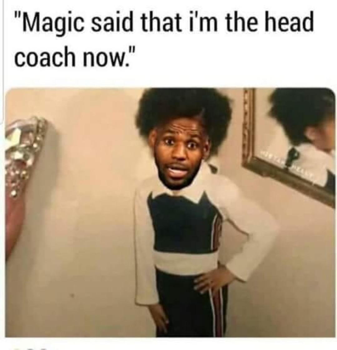 cardi b as a child meme - "Magic said that i'm the head coach now."