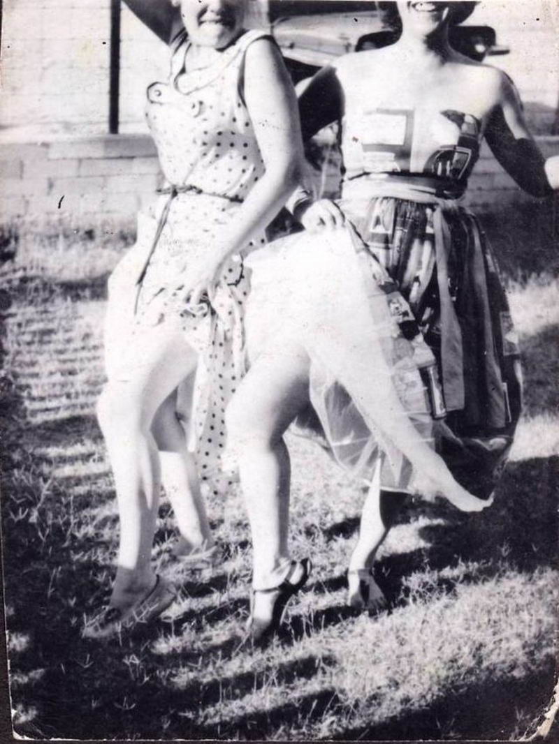 Historic Pictures From 1930s 60s Of Woman Being Risque And Playful