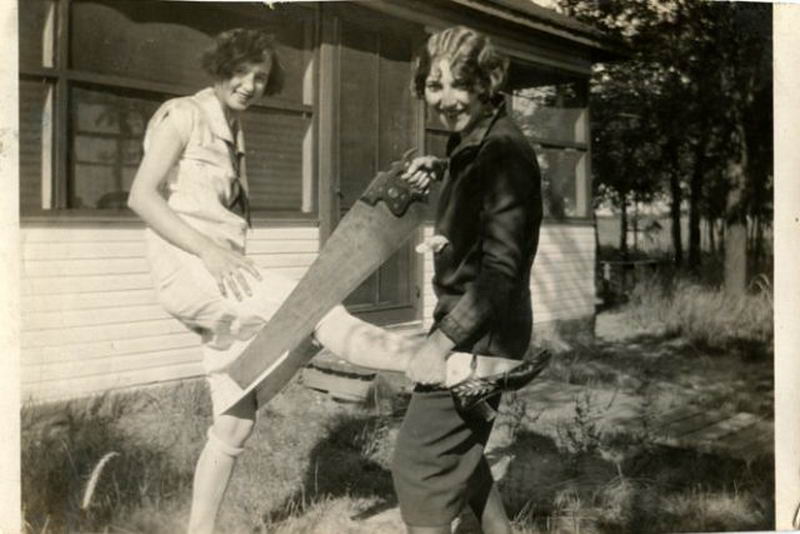 Historic Pictures From 1930's -60's of Woman Being Risque and Playful
