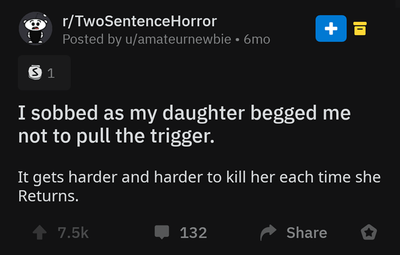 pedobear 4chan - rTwoSentenceHorror Posted by uamateurnewbie 6mo, 31 I sobbed as my daughter begged me not to pull the trigger. It gets harder and harder to kill her each time she Returns. 75k 132 132