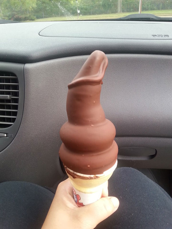 penis shaped ice cream