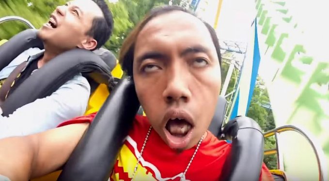 rollercoaster people scared