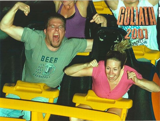 funny pictures of people on rollercoasters