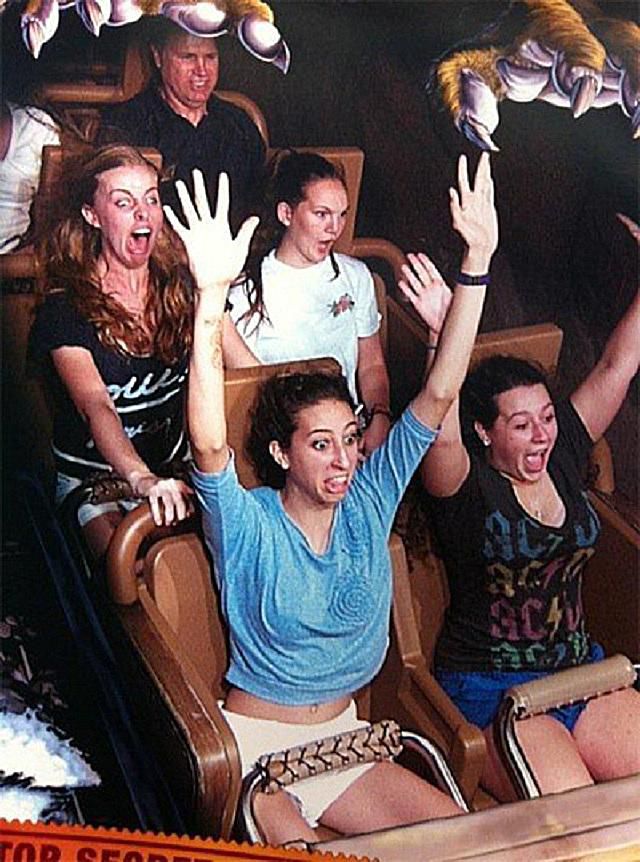 roller coaster pictures funny