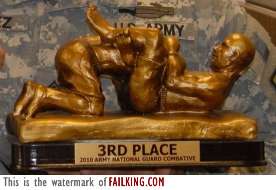 worst trophy ever - 3RD Place 2010 Army National Guard Combative This is the watermark of Failking.Com