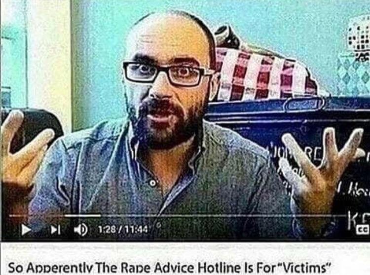 apparently the rape hotline is for victims - ha. > D So Apperently The Rape Advice Hotline Is For "Victims"
