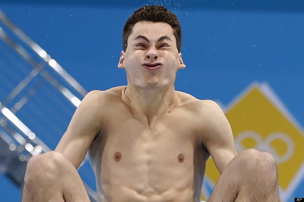 diving face funny olympic face - Ap