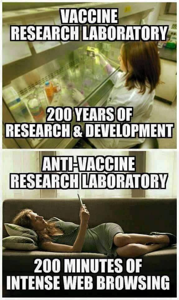 vaccines meme - Vaccine Research Laboratory 200 Years Of Research & Development Anti Vaccine Research Laboratory 200 Minutes Of Intense Web Browsing