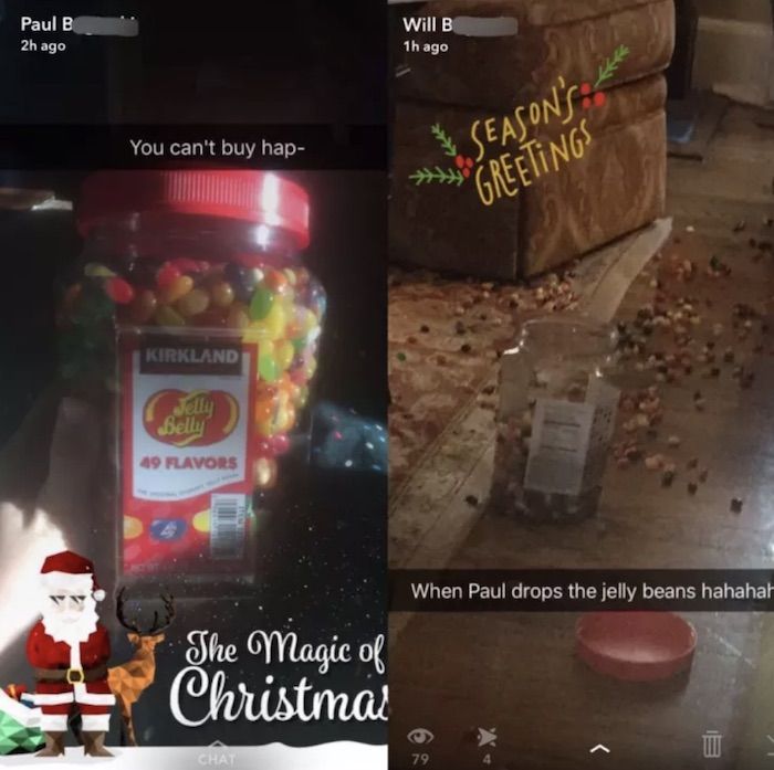bad luck snack - Paul B 2h ago Will B 1h ago You can't buy hap Season'S Greetings Kirkland Jeu Belli 49 Flavors When Paul drops the jelly beans hahahah The Magic of Christmas