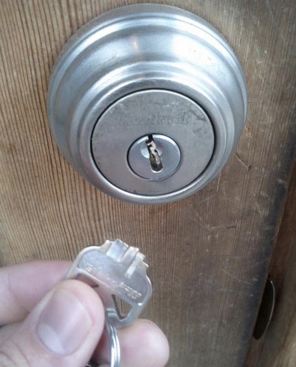 bad luck broke key in door