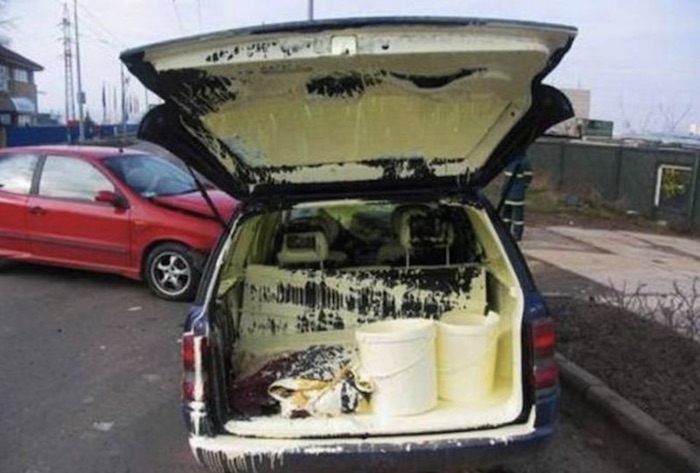 bad luck paint inside car - Sohn