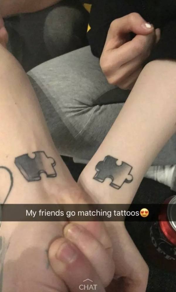 bad luck temporary tattoo - My friends go matching tattoos Chat