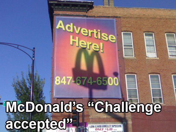 banner - Advertise Here! 8476746500 McDonald's "Challenge accepted more on Low Carb Omelet Special Only $6.00