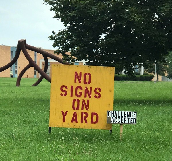 grass - 32 Signs On Yard Challenge Challenge Accepted