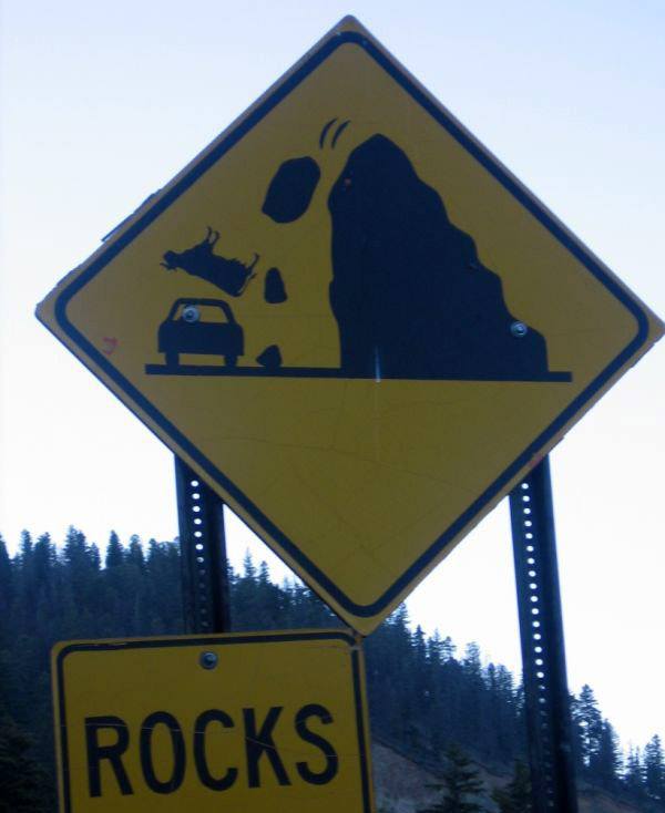 weird signs - . . . Rocks